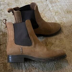 Frye Tan Heeled Boots
